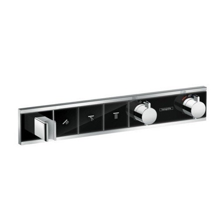 Термостат для душа на 3 потребителя Hansgrohe RainSelect 15356600 черный/хром