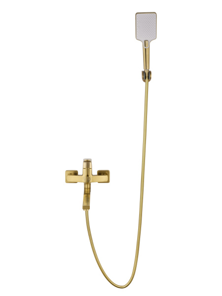 Смеситель для ванны WONZON & WOGHAND FLEX, брашированное золото WW-639906-BG