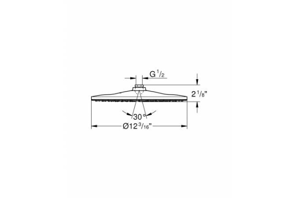 Верхний душ Grohe Rainshower 310 Mono, 26562 LS0 (26562LS0) белая луна