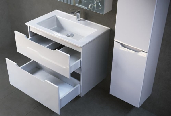 Тумба под раковину Jorno Slide 65 Sli.01.65/P/W