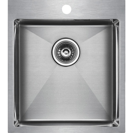 Кухонная мойка Paulmark Neckar PM804551-BS брашированная нерж. сталь