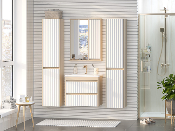 Зеркальный шкаф (63х80) Brevita Balaton 65 правый BAL-04065-03-01П