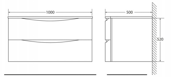 Тумба под раковину BelBagno Smile BB1000TVC/TO