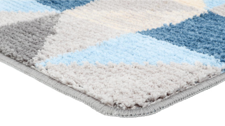 Коврик для ванной Fixsen Visa 1-ый серо-голубой, 50х80см FX-5005X