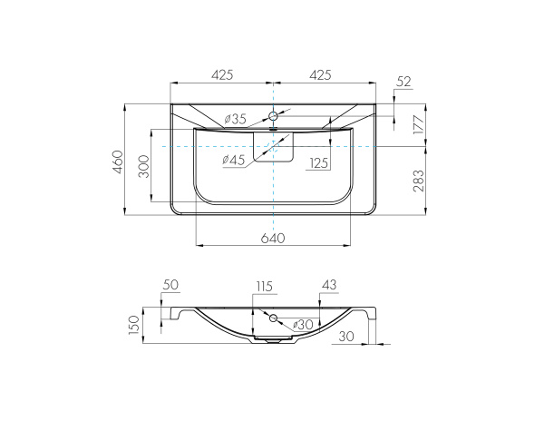 Раковина Aquaton Шерилл 85 белая 1A71443KSH010