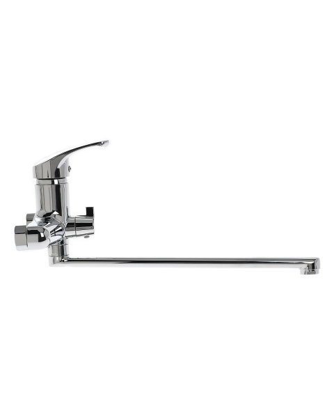 Смеситель для ванны однорычажный полимерный универсальный OneLife P01-211cr хром