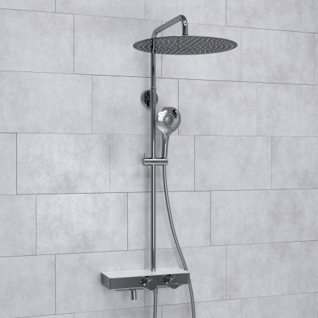 Душевая система WasserKRAFT A113.117.101.CH Thermo