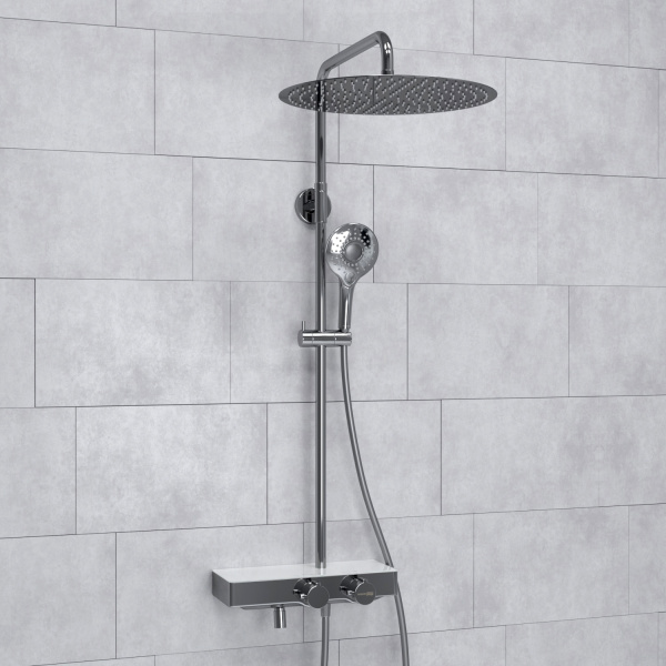 Душевая система WasserKRAFT A113.117.101.CH Thermo