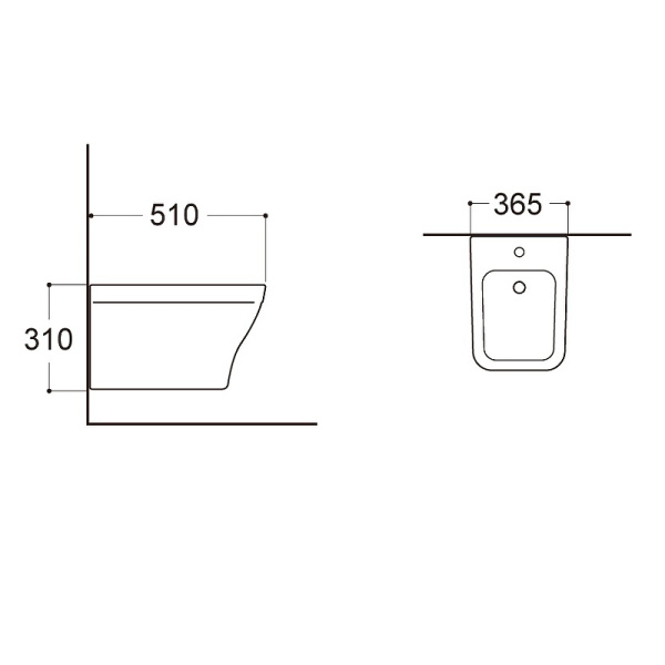 Биде подвесное Aquatek Амадео AQ1663-00