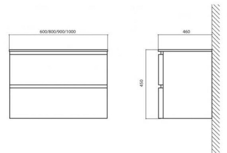 Тумба для раковины BelBagno Energia BB900FCС-BB1490L/TL
