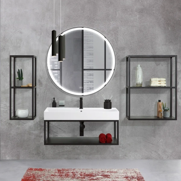 Зеркало (80,7х80,7) Cezares CZR-SPC-CADRO-800-LED-TCH-WARM