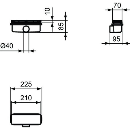 Сифон для поддона Ideal Standard ULTRAFLAT NEW T4493AA