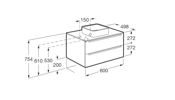 Тумба под раковину Roca Inspira 60 851079402