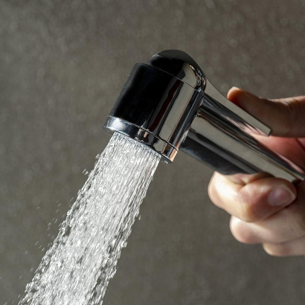 Смеситель с гигиеническим душем Bossini Apice CE4002.073 черный матовый