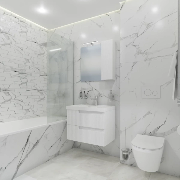 Зеркальный шкаф Санта Альтаир 70 700500 с подсветкой