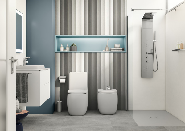 Биде напольное Roca Beyond 3570B8630 жемчуг матовый