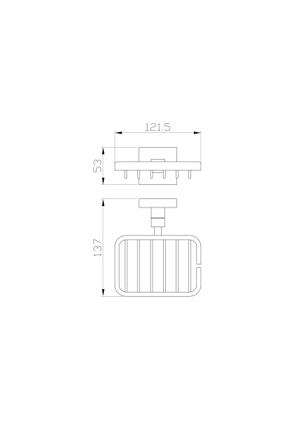 Мыльница с держателем WONZON & WOGHAND POLO, темное золото WW-8924-DG