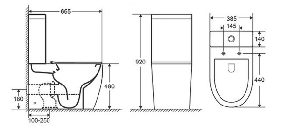 Унитаз напольный безободковый Grossman Style GR-4473S с сиденьем микролифт