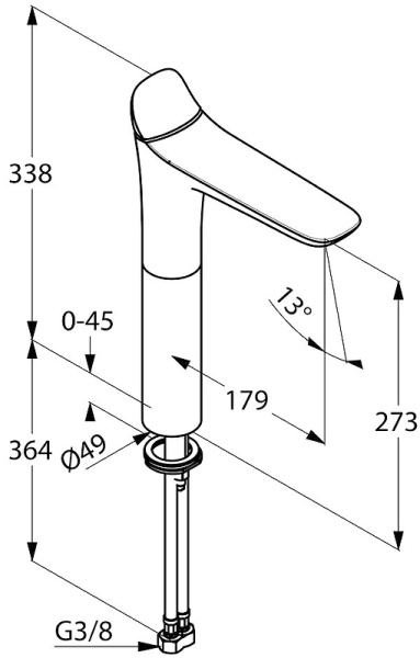 Смеситель для раковины Kludi Ambienta 532980575 Смеситель для раковины Kludi Ambienta 532980575