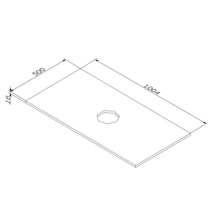 Столешница под раковину 100 см AM.PM Func M8FST1000WM белый матовый