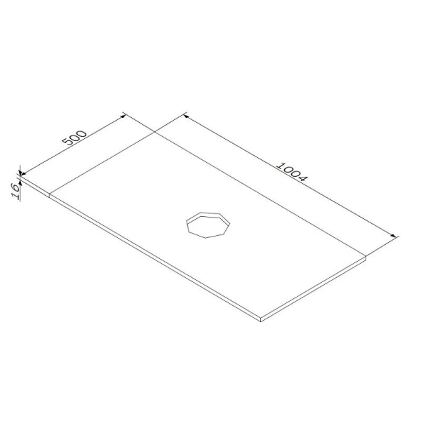 Столешница под раковину 100 см AM.PM Func M8FST1000WM белый матовый