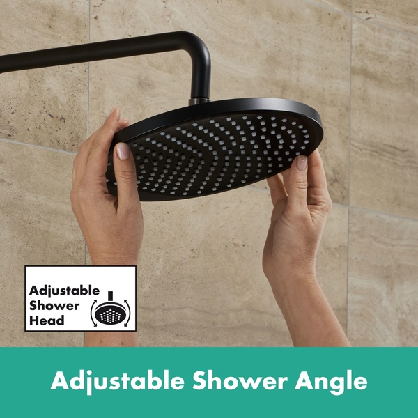 Душевая система Hansgrohe Vernis Blend, Showerpipe 240 1jet EcoSmart  26428670 черный матовый