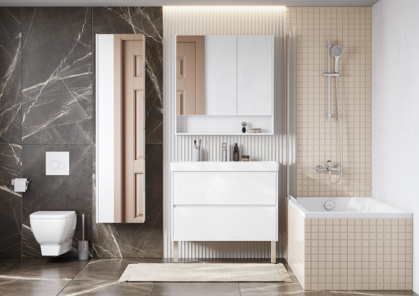 Тумба с раковиной Aquaton Сканди 90 1A2519K0SD010