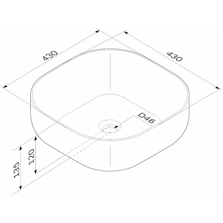 Раковина-чаша AM.PM Func 43 M8FWCC30430WG