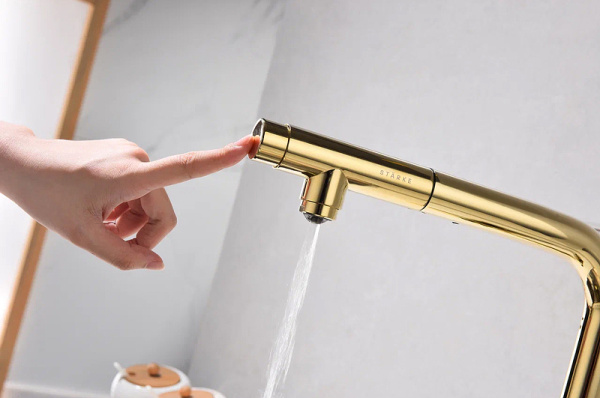 Смеситель для кухни с подключением к фильтру  Paulmark Viper Vi213105-G