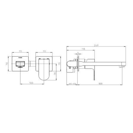 Смеситель для раковины Bossini Gillo Z00732.030 хром