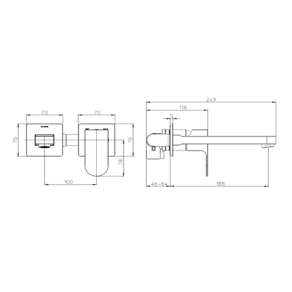 Смеситель для раковины Bossini Gillo Z00732.030 хром