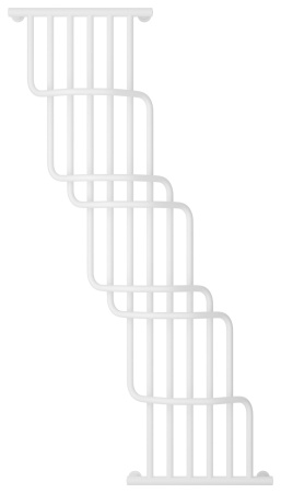 Полотенцесушитель Водяной Сунержа Нега (170х100) Матовый Белый 30-0225-1710