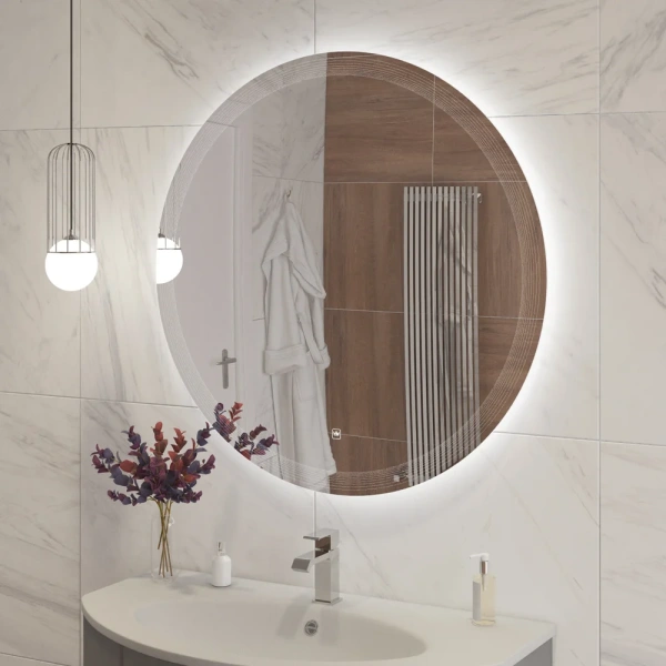 Зеркало (90х90) Cezares CZR-SPC-ECO-900-LED-TCH