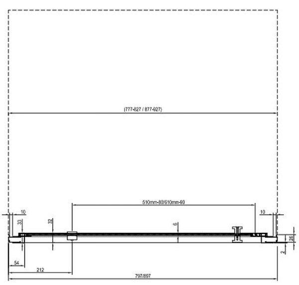 Душевая дверь Ravak Nexty NDOP1-90 03O70300Z1