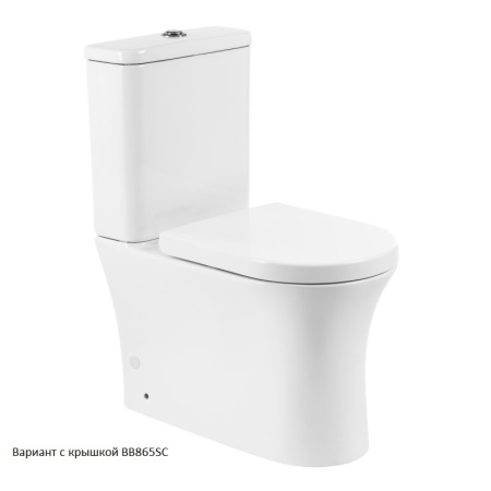 Унитаз напольный безободковый BelBagno ANCONA BB1224CPR-P