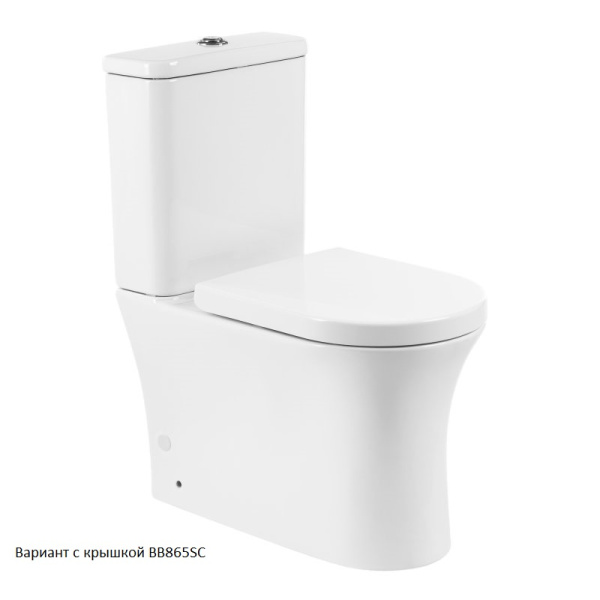 Унитаз напольный безободковый BelBagno ANCONA BB1224CPR-P