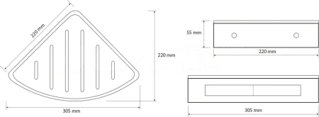 Мыльница угловая Bemeta Cytro 146208016
