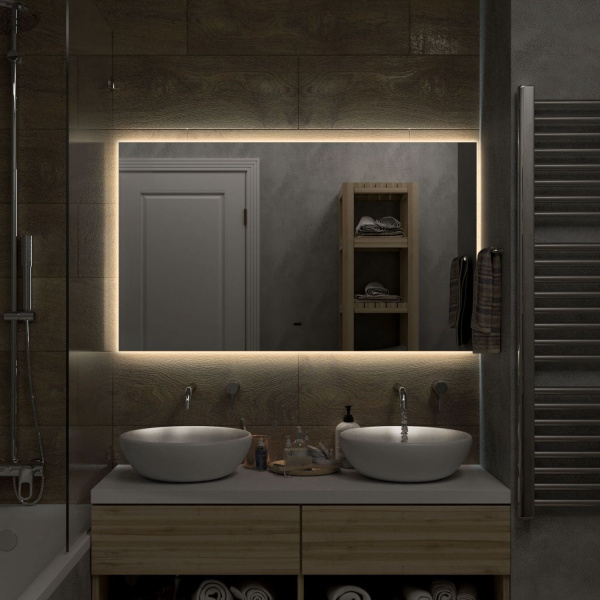 Зеркало с подсветкой Art&Max Perugia AM-Per-1400-800-DS-C