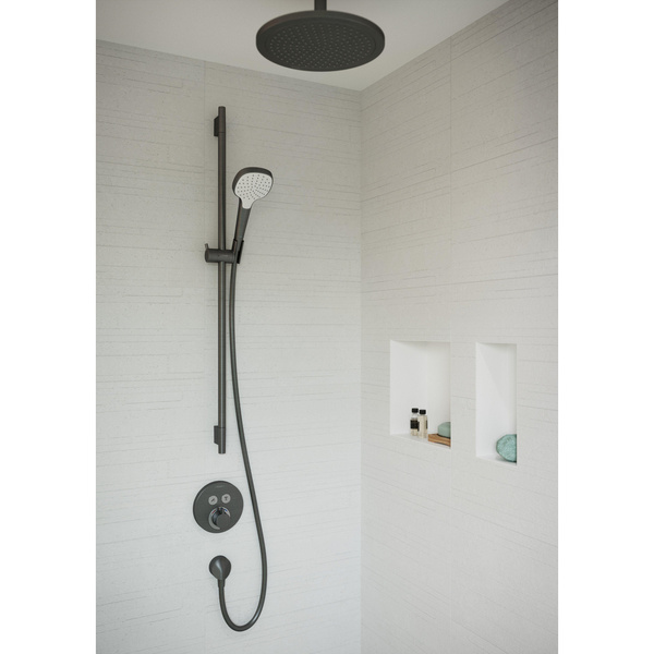 Подключение для душевого шланга Hansgrohe Fixfit E 27454340 шлифованный черный хром