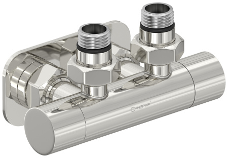 Вентиль Сунержа угловой EU50 (2 х G 1/2" НР х G 3/4" НГ) 00-1416-1234 хром