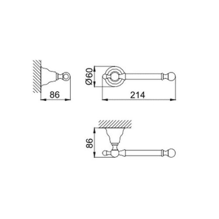 Держатель для бумаги Huber Croisette 4034.01H.BA