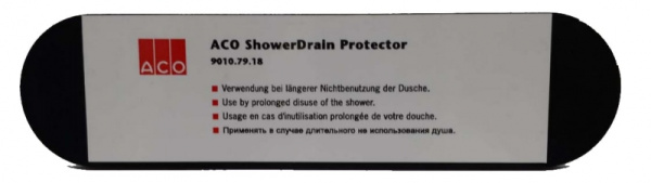 Резиновая крышка заглушка - сухой затвор для сифона душевого канала ACO Showerdrain 9010.79.18