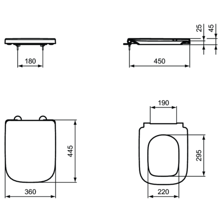 Готовый набор 3 в 1 I.life A с инсталляцией PROSYS ECO FRAME M Ideal Standard i.life A WA330101
