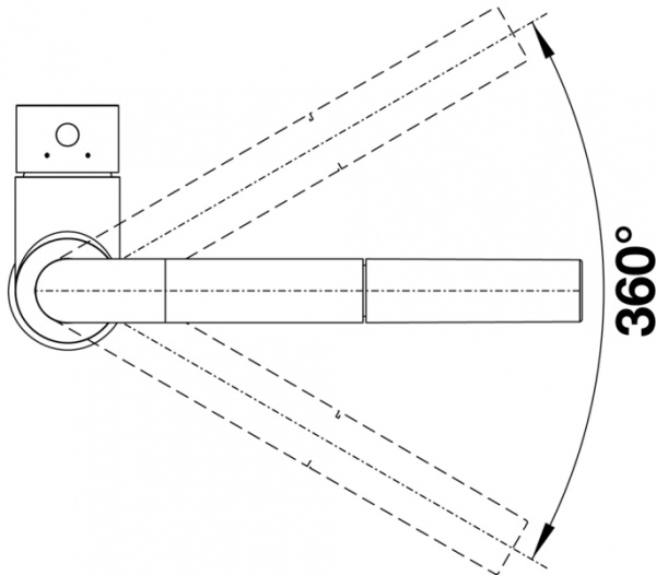 Смеситель для кухни Blanco MILA-S (хром) 524214