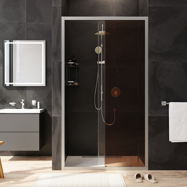 Душевая дверь (110х195) Am.Pm Gem Solo W90G-110-1-195MBr