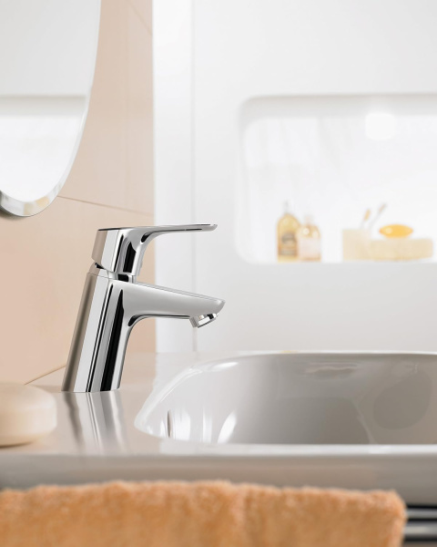 Смеситель для раковины без донного клапана Hansgrohe Focus LowFlow 31952000 хром