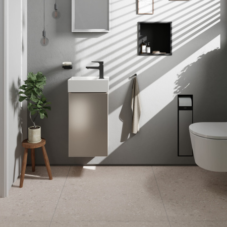 Смеситель для раковины с донным клапаном Push-Open Hansgrohe Metropol 32500670 черный матовый