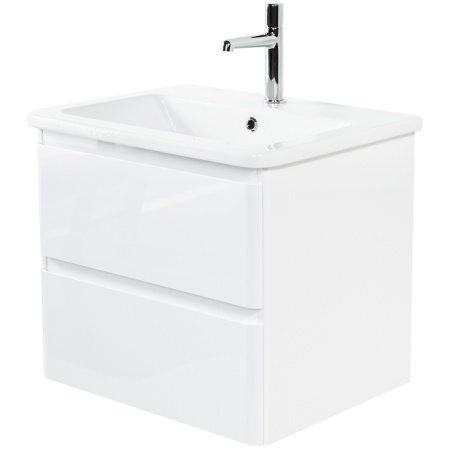 База под раковину BelBagno 60 ALBANO-CER-600-2C-SO-BL подвесная Bianco Lucido