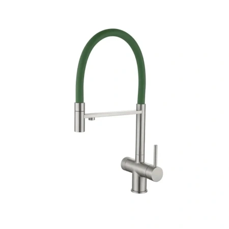 Смеситель для кухни EMAR ЕС - 7024GRN Satin