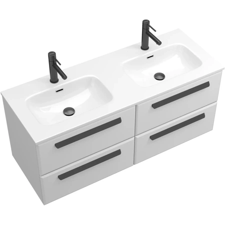 Тумба под раковину Cezares ECO-CER-N-1200-4C-SO-2-BL Bianco Lucido без ручек